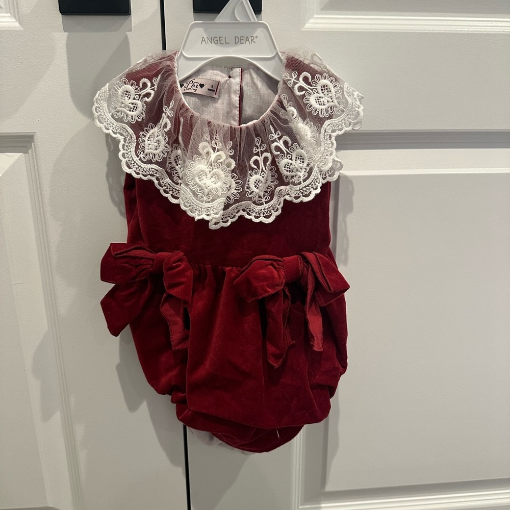 Phi Clothing- Velvet Red Shortie (Perfect for Christmas!)